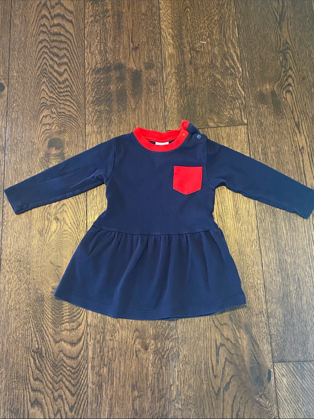 Bella Bliss Navy long-sleeve dress - Sz 18